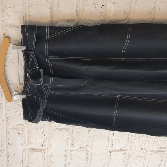 NWT Cassandra Linen Wide-leg Pant in Black - Picture 5 of 13